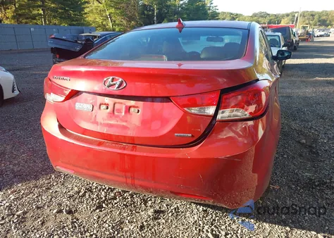 2011 Hyundai Elantra Limited (Ulsan Plant) from USA, damaged, VIN KMHDH4AE0BU157336